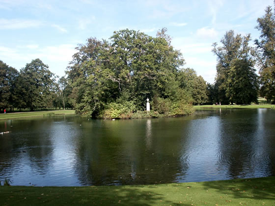The Lake and Island at Althorp House (Princess Diana's Burial Site)